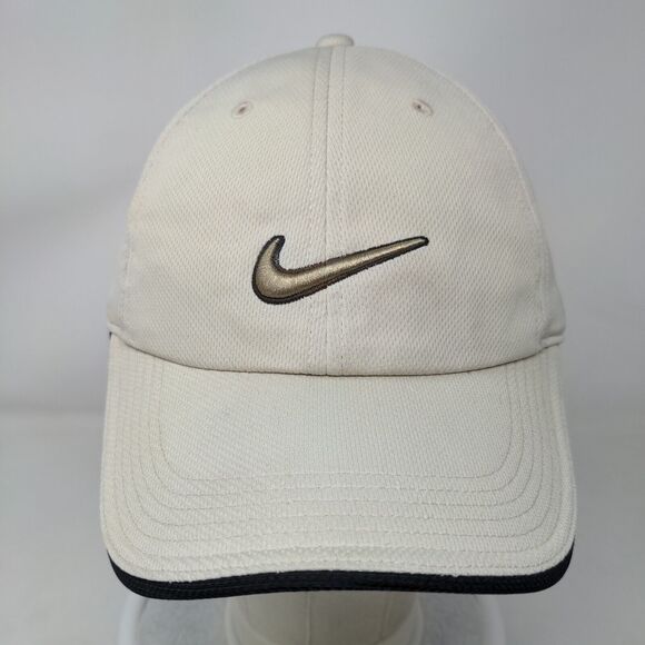 Nike Golf Strapback Hat Tan OSFM Adjustable Embroidered Swoosh 6 Panel - Picture 2 of 9